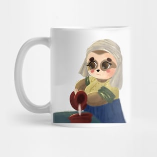 Sloth the milkmaid with no background Mug